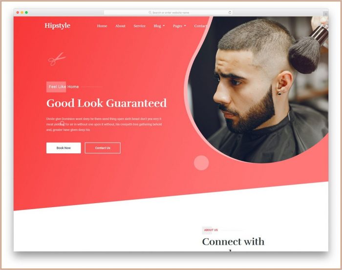 Barber Shop Website Template Barber Shop Website Template