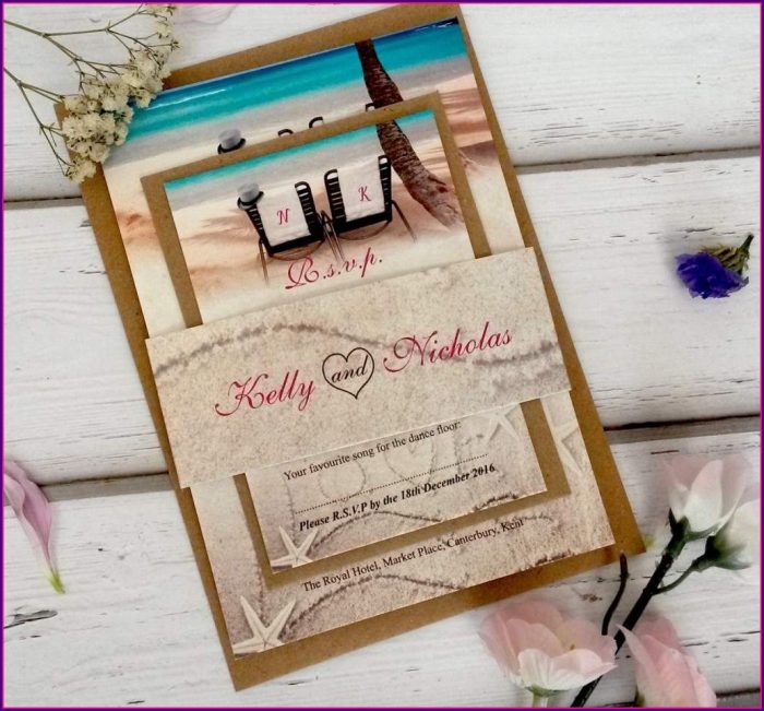 Beach Wedding Invitation Templates Free Beach Wedding Invitation Templates Free