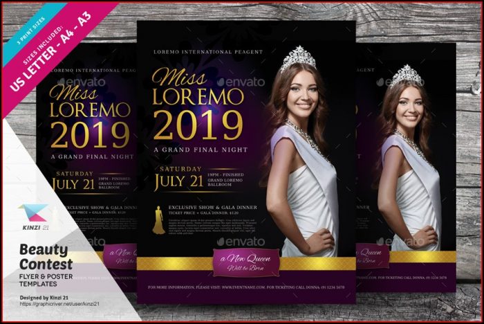 Beauty Pageant Flyer Templates Beauty Pageant Flyer Templates