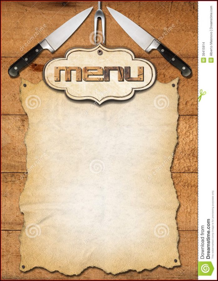 Blank Menu Design Templates Blank Menu Design Templates