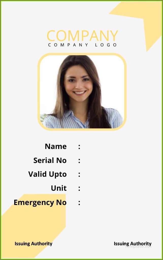 Blank Printable Id Badge Template Blank Printable Id Badge Template