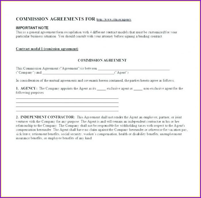 Broker Agreement Template Uk Broker Agreement Template Uk