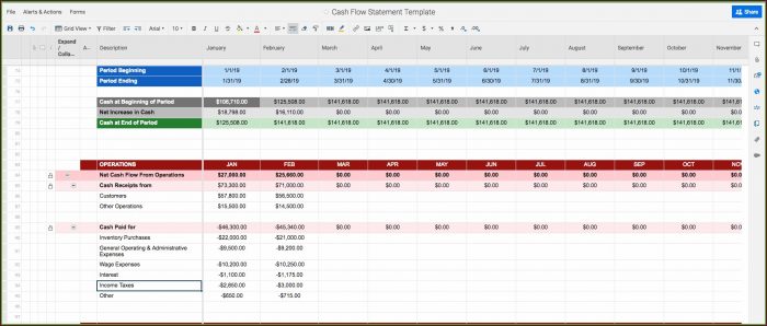 Business Cash Flow Template Excel Business Cash Flow Template Excel