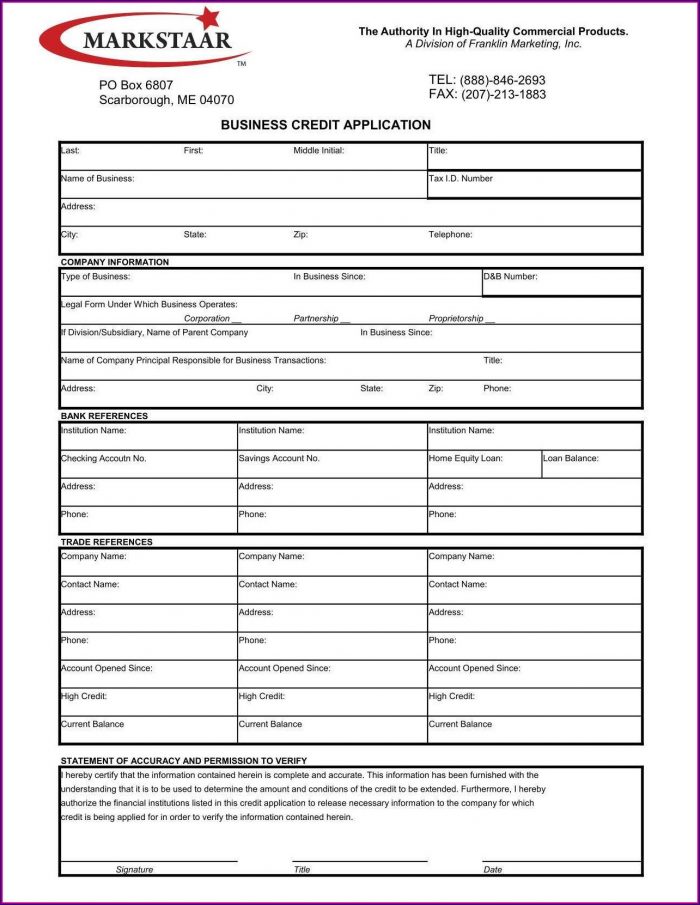 Business Credit Application Form Template Free Australia Business Credit Application Form Template Free Australia