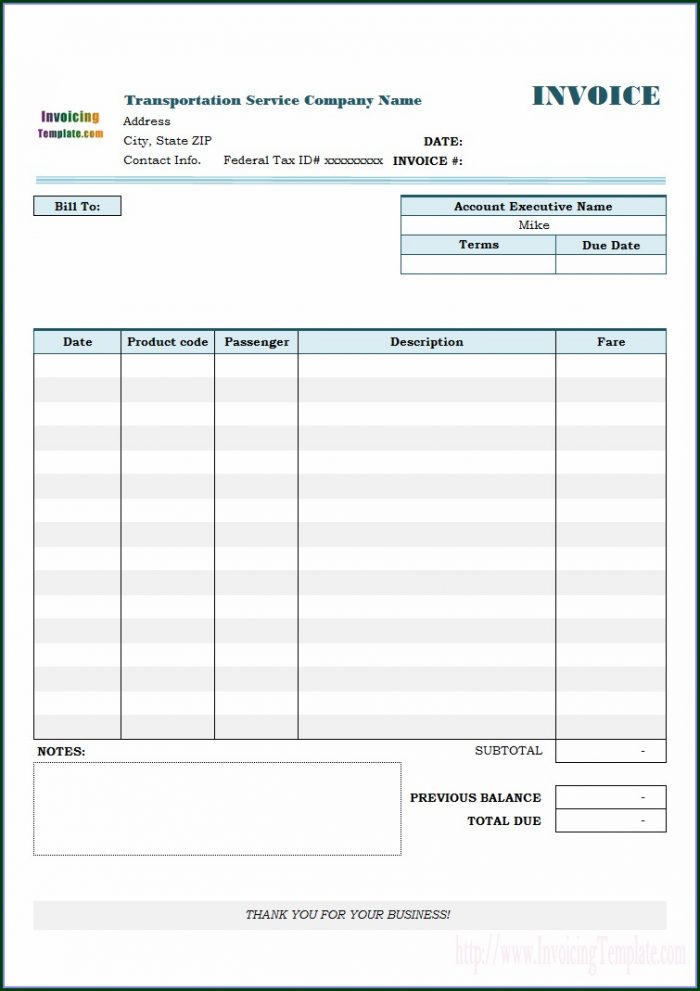 Car Transport Invoice Template Car Transport Invoice Template