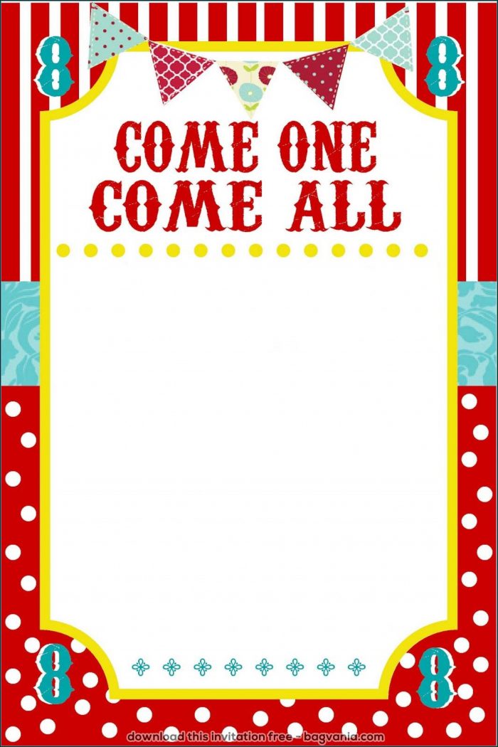 Carnival Ticket Invitation Template Free Download Carnival Ticket Invitation Template Free Download