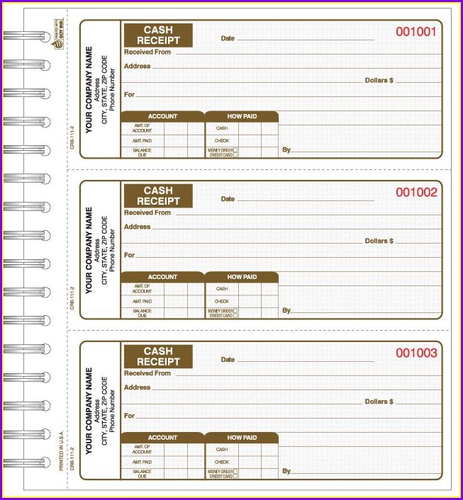 Cash Receipt Book Template Cash Receipt Book Template