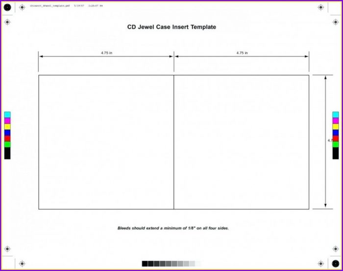 Cd Jewel Case Insert Template Cd Jewel Case Insert Template