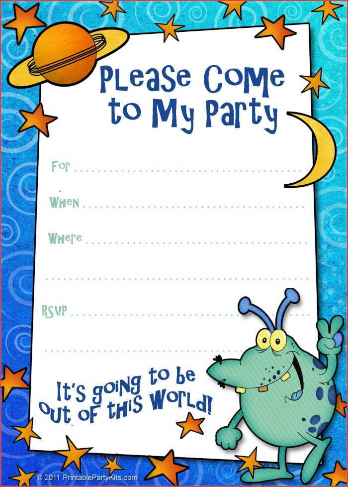 Children's Invitation Templates Children's Invitation Templates