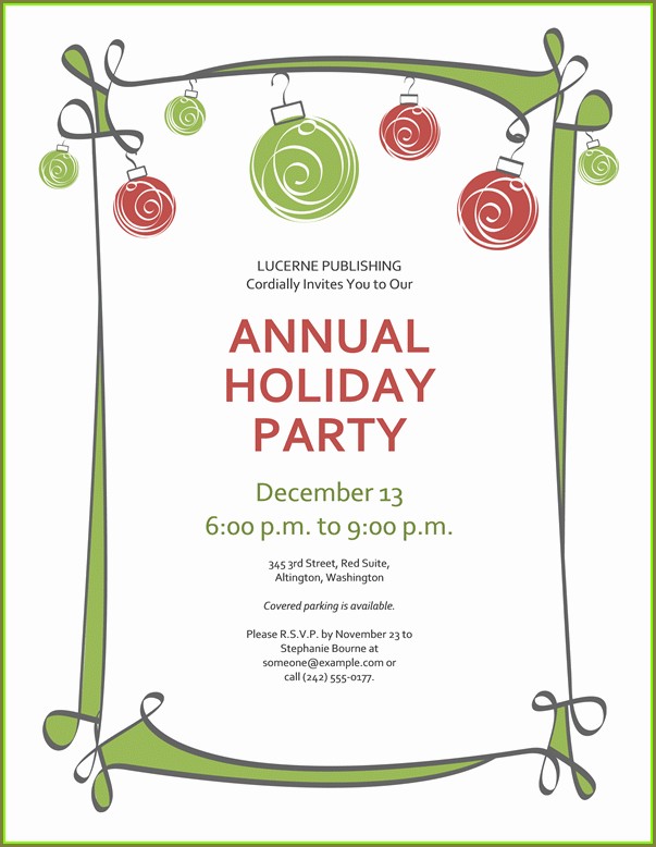 Christmas Party Invitation Template Printable Christmas Party Invitation Template Printable