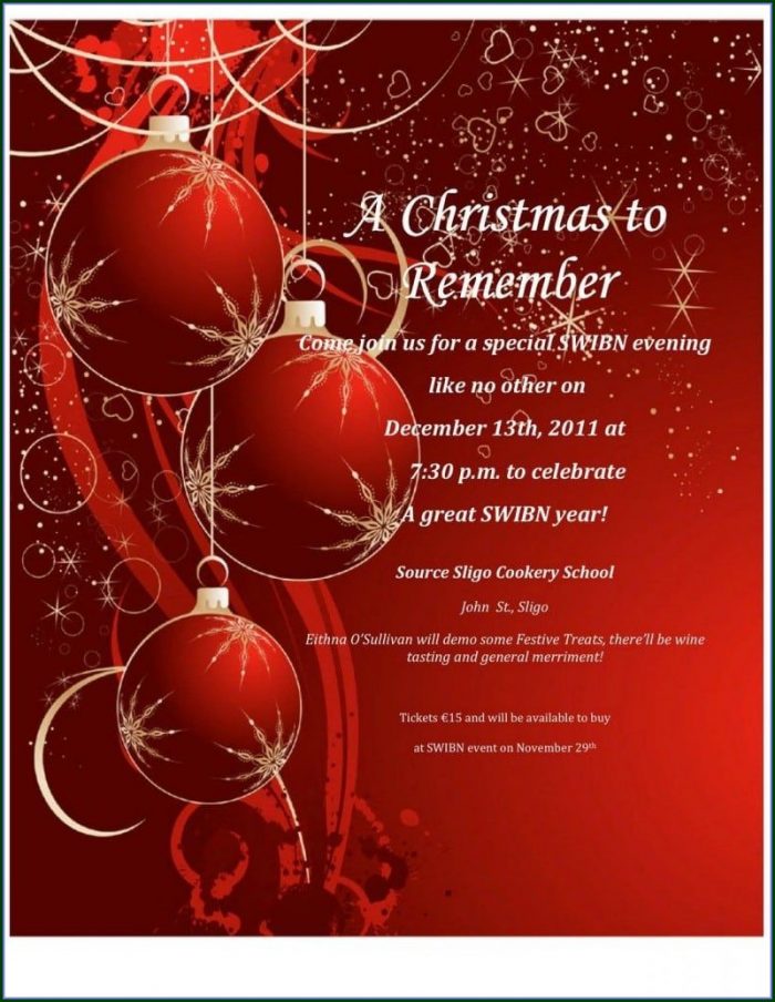 Christmas Party Invitation Templates Free Download Christmas Party Invitation Templates Free Download