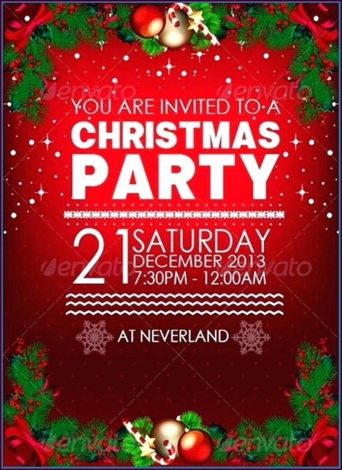 Christmas Potluck Party Invitation Template Christmas Potluck Party Invitation Template