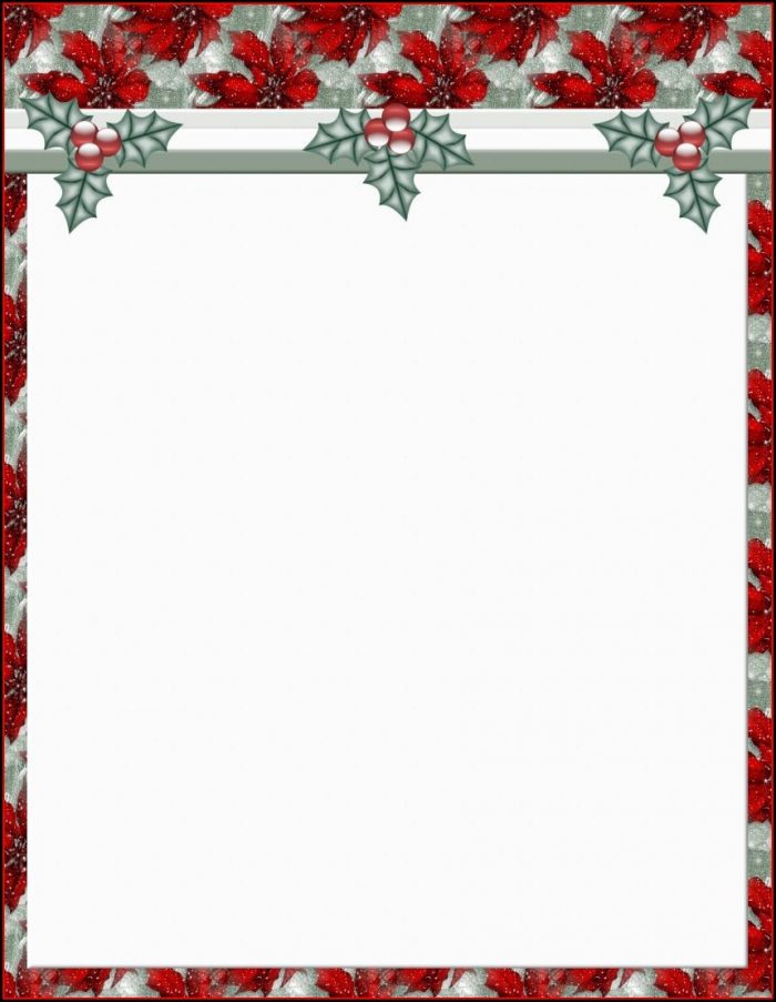 Christmas Stationery Templates For Word Christmas Stationery Templates For Word