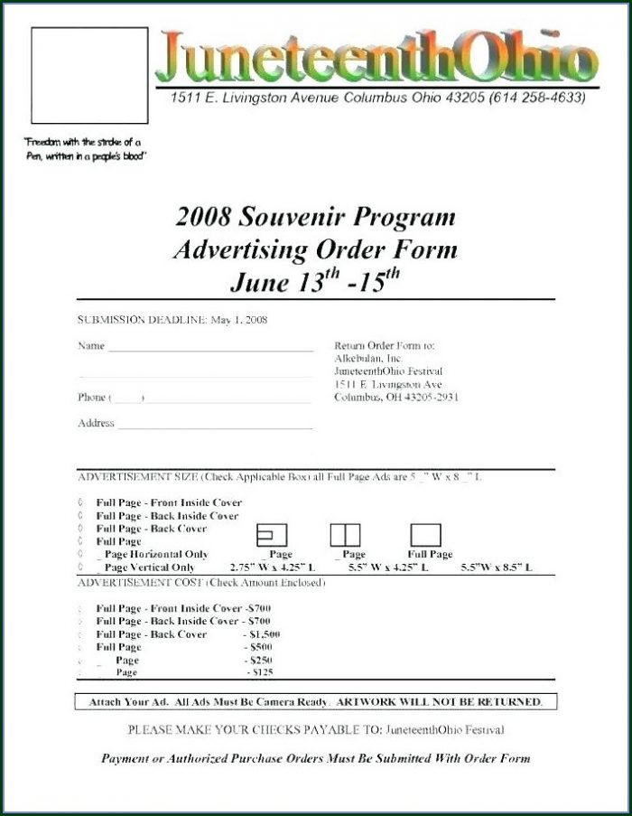 Church Souvenir Booklet Template Church Souvenir Booklet Template
