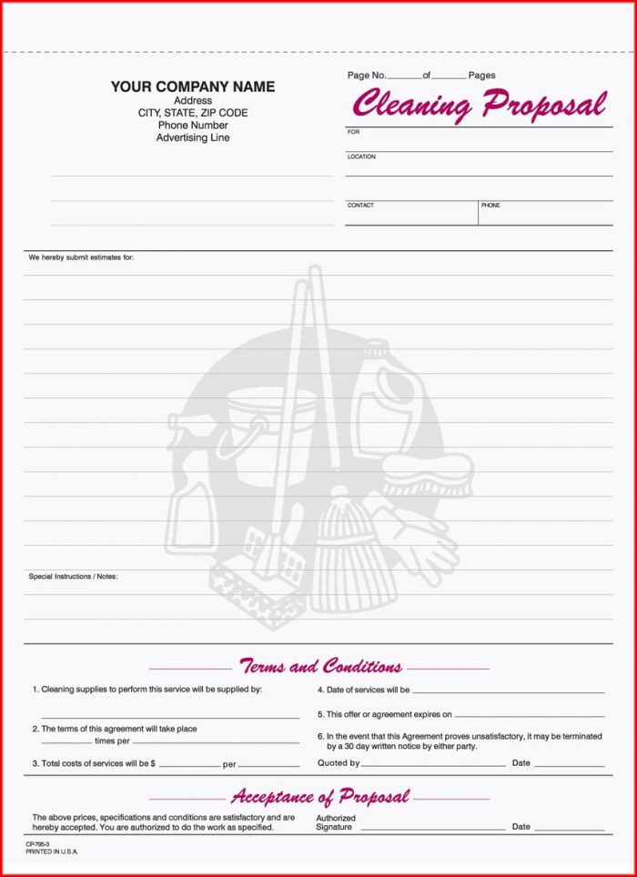 Cleaning Business Proposal Template Free Download Cleaning Business Proposal Template Free Download