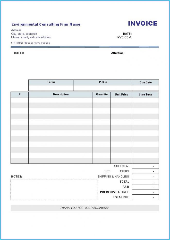 Commercial Invoice Template Excel Free Download Commercial Invoice Template Excel Free Download