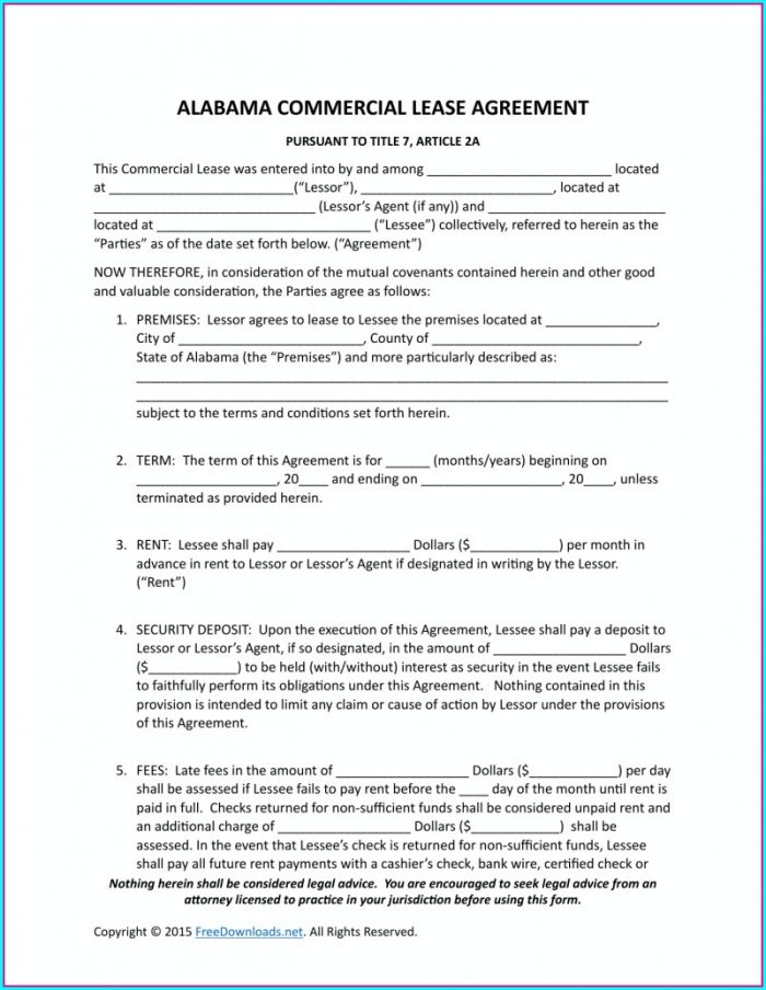 Commercial Property Lease Agreement Template Commercial Property Lease Agreement Template