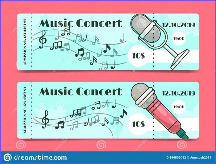 Concert Ticket Invitation Template Concert Ticket Invitation Template