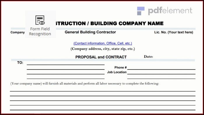 Construction Proposal Template Free Download (2) Construction Proposal Template Free Download (2)