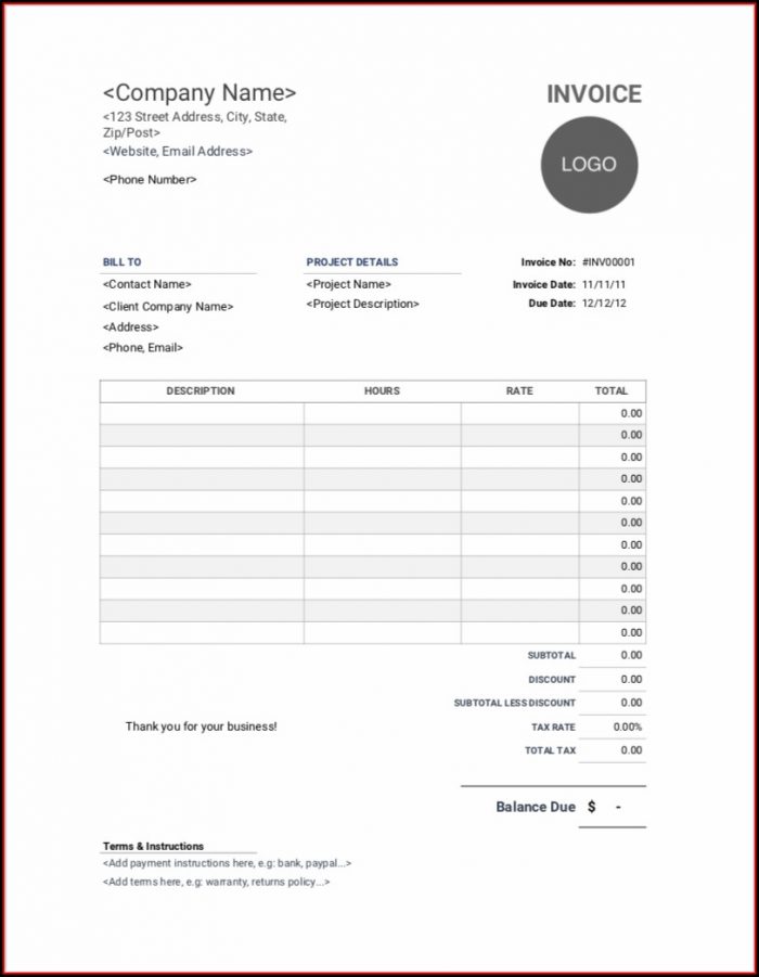 Consulting Invoice Templates Free Consulting Invoice Templates Free