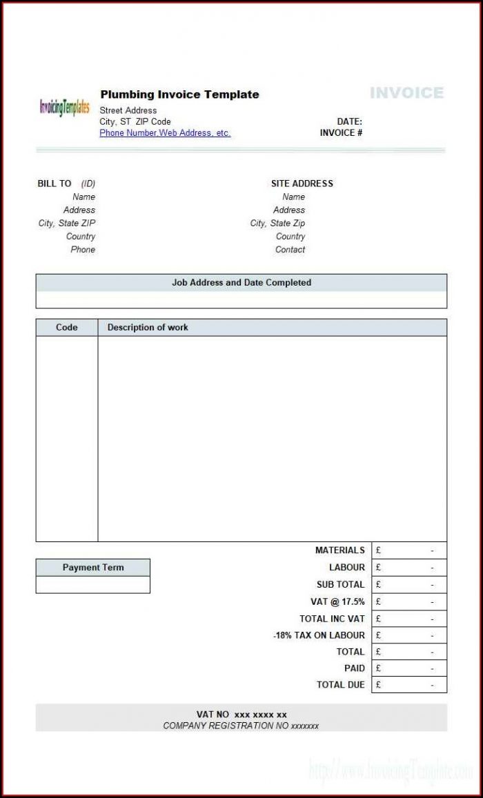 Contractor Billing Invoice Template Contractor Billing Invoice Template