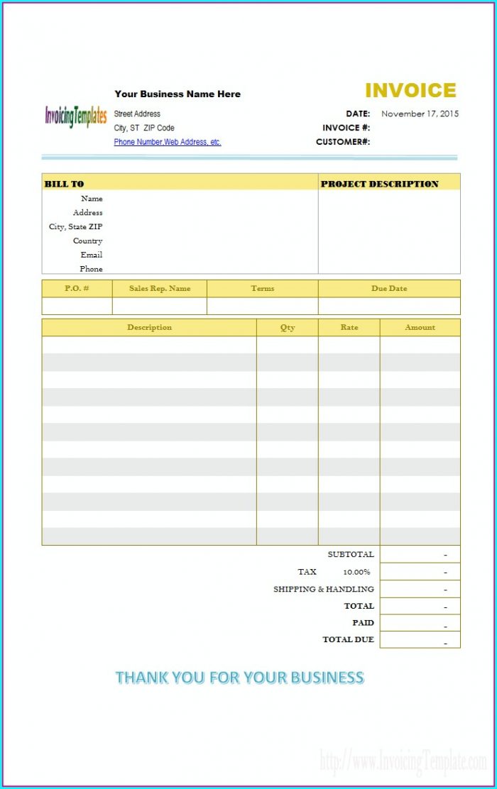 Contractor Invoice Template Word Contractor Invoice Template Word