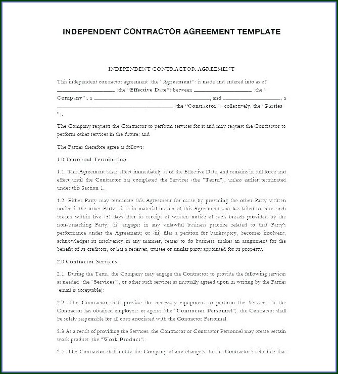 Contractor Terms And Conditions Template Contractor Terms And Conditions Template