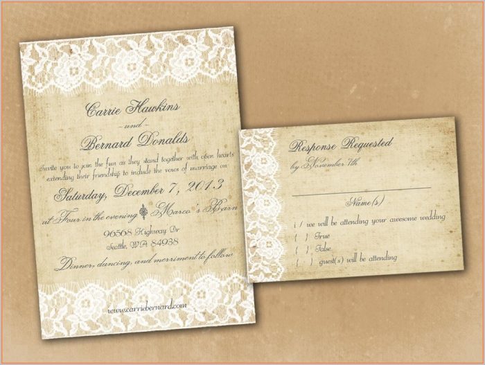 Country Wedding Invitation Templates Country Wedding Invitation Templates