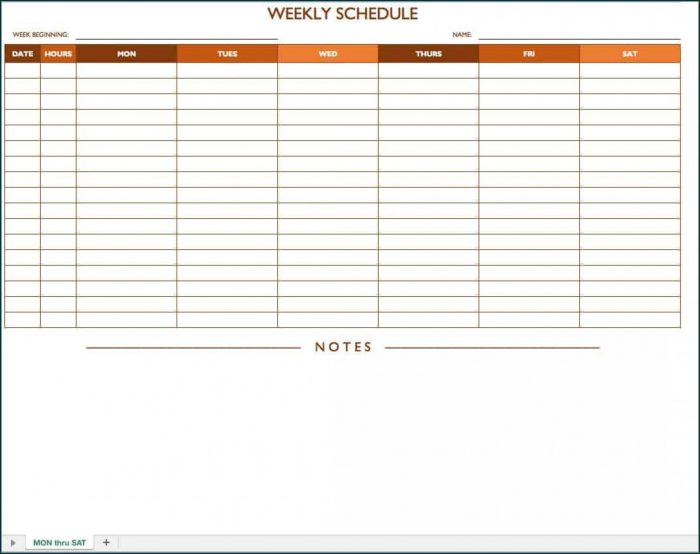 Daily Appointment Schedule Template Daily Appointment Schedule Template