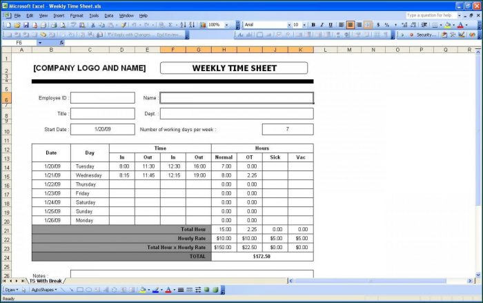 Daily Timesheet Template Excel Free Download Daily Timesheet Template Excel Free Download