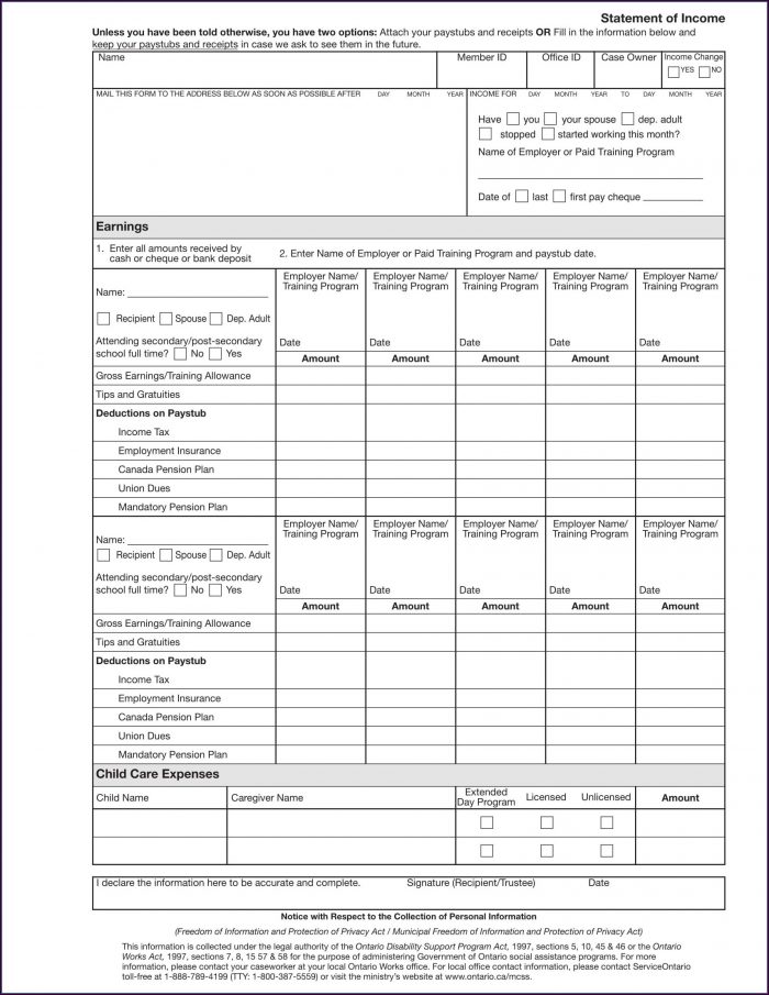 Daycare Profit And Loss Statement Template Daycare Profit And Loss Statement Template