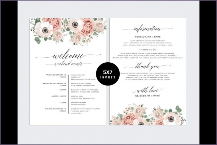 Destination Wedding Itinerary Template Free Destination Wedding Itinerary Template Free