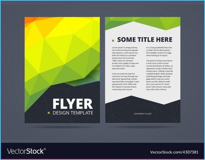Double Sided Brochure Template Double Sided Brochure Template