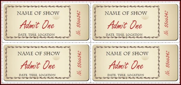 Downloadable Editable Ticket Template Free Word Downloadable Editable Ticket Template Free Word
