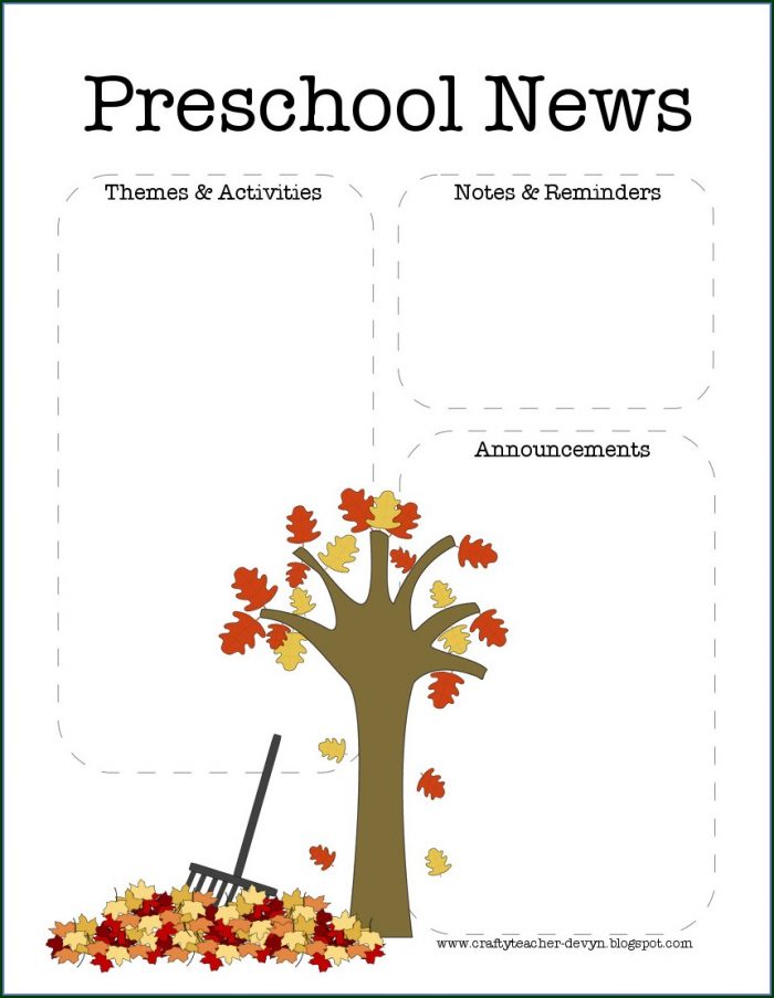 Downloadable Free Fall Newsletter Templates Downloadable Free Fall Newsletter Templates