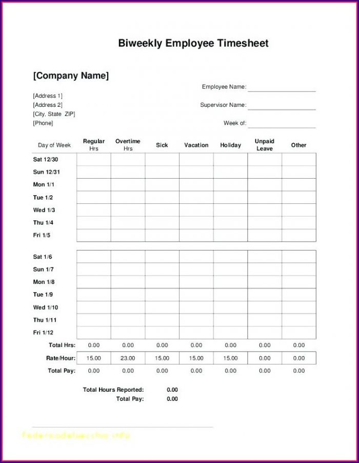 Downloadable Free Monthly Timesheet Template Downloadable Free Monthly Timesheet Template