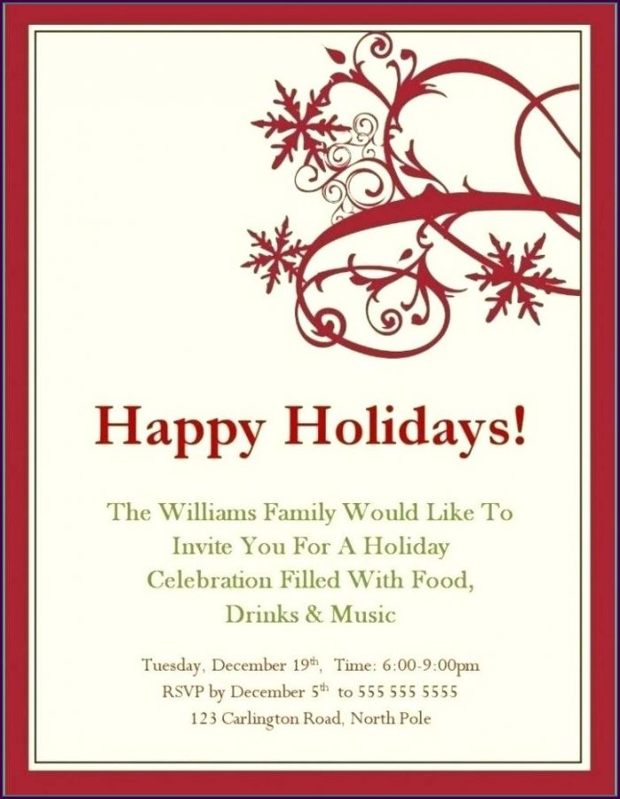 Downloadable Free Printable Christmas Invitation Templates Downloadable Free Printable Christmas Invitation Templates