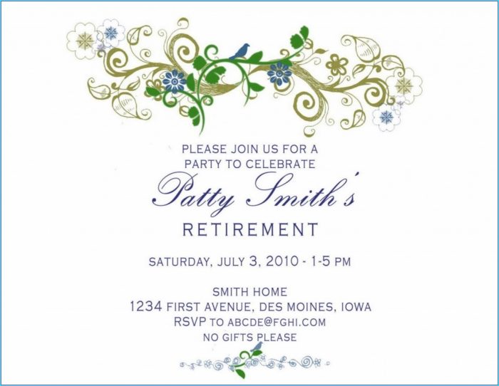 Downloadable Free Retirement Invitation Templates For Word Downloadable Free Retirement Invitation Templates For Word