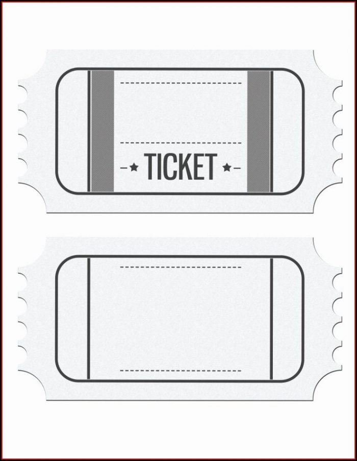 Downloadable Printable Ticket Template Downloadable Printable Ticket Template