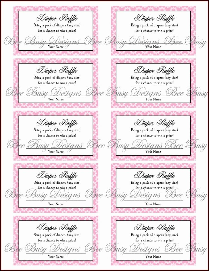 Downloadable Raffle Ticket Template Downloadable Raffle Ticket Template