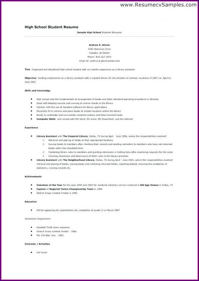 Downloadable Simple Resume Template Pdf Downloadable Simple Resume Template Pdf