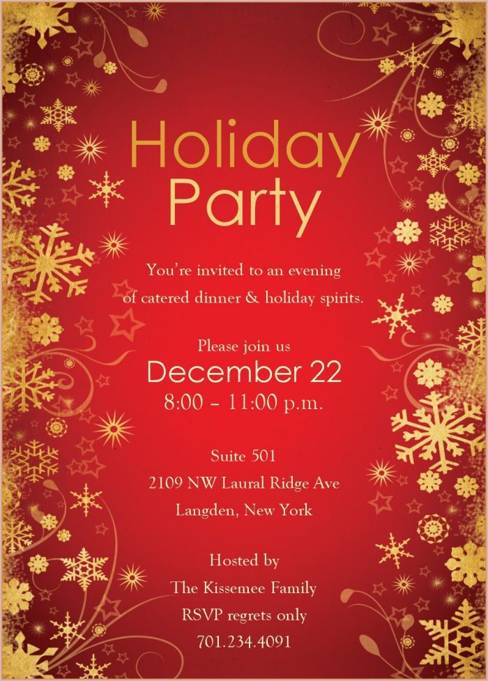 Downloadable Work Christmas Party Invitation Template Free Downloadable Work Christmas Party Invitation Template Free