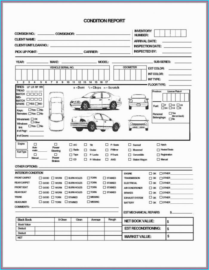 Driver Vehicle Inspection Report Template Driver Vehicle Inspection Report Template