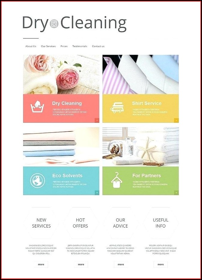 Dry Cleaning Website Template Free Download Dry Cleaning Website Template Free Download