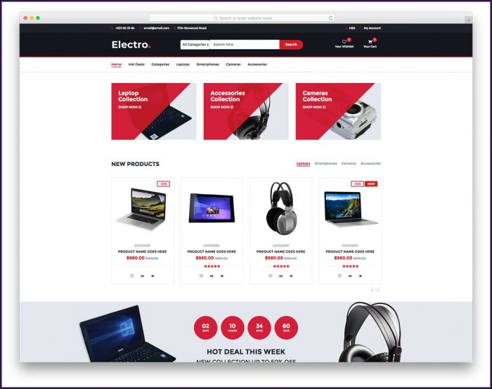 Ecommerce Website Templates Free Ecommerce Website Templates Free