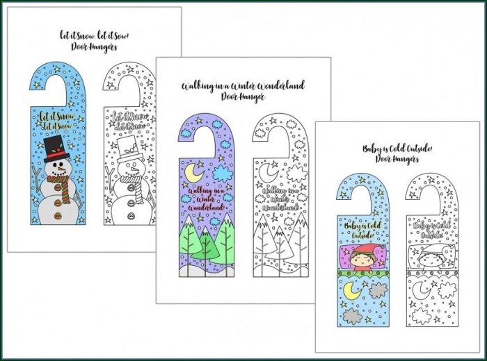 Editable Free Printable Door Hanger Template Editable Free Printable Door Hanger Template