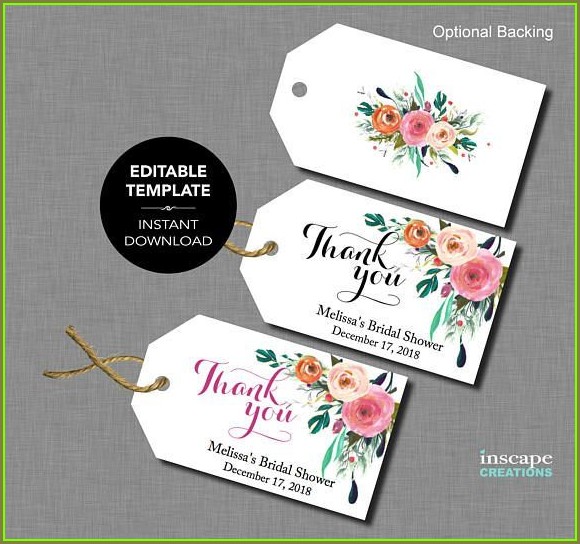 Editable Free Printable Wedding Favor Tags Template Editable Free Printable Wedding Favor Tags Template