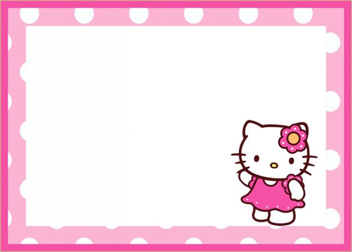 Editable Hello Kitty Invitation Template Blank Editable Hello Kitty Invitation Template Blank