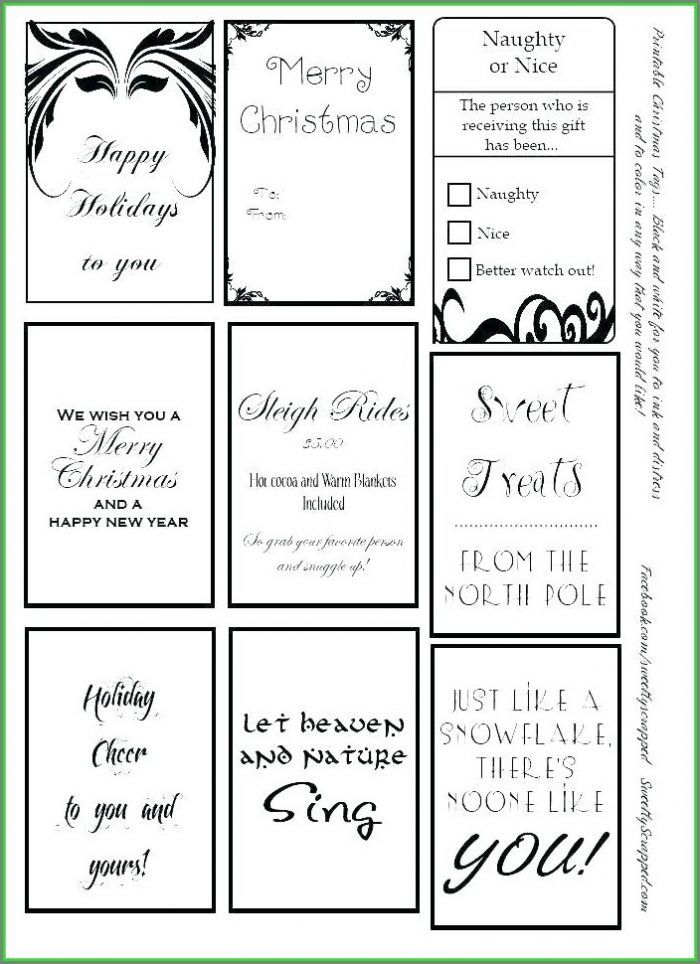 Editable Large Gift Tag Template Editable Large Gift Tag Template