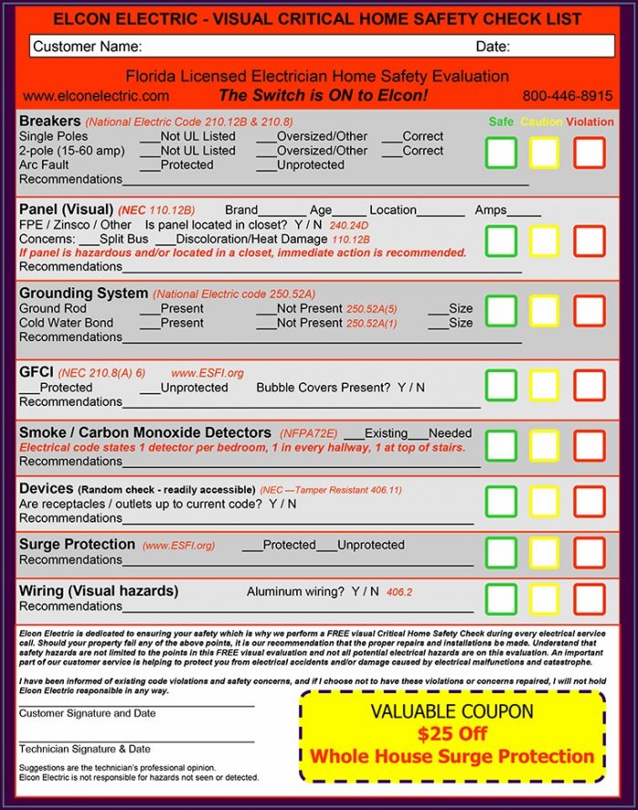 Electrician Electrical Inspection Report Template Electrician Electrical Inspection Report Template